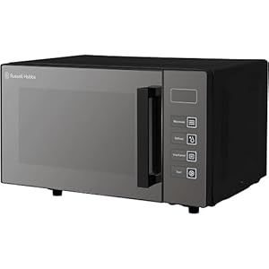 Russell Hobbs RHEM2301B 23L Easi Flatbed Digital 800w Solo Microwave, Freestanding, Black [Energy Class e]’