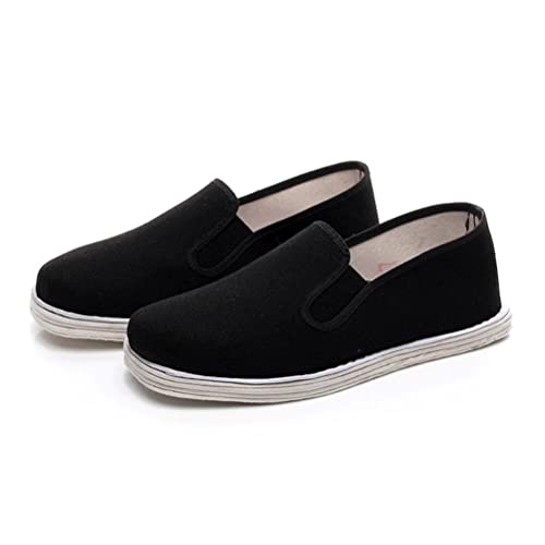 OYHN Chaussures de Kung Fu Traditionnelles Chinoises, Chaussures de Tai Chi rétro Traditionnelles Chaussures en Tissu du Vieux Pékin Chaussures à Enfiler en Toile,38 Cover