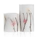 Produktbild Pauleen 48010 Shiny Blossom Candle Wachskerze 2er Set Echtwachs LED Kerzen, Warmweiß, flackernde Flamme Weiß Rosa
