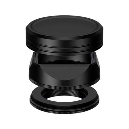 �݊���������܂��x�m�t�C���� ���^���X�N�G�A�����Y�t�[�h �A�_�v�^�[�����O&�L���b�v�J�o�[�t�� X-E5 XF 23mm F2.8 XF 27mm F2.8 �����Y(Black)