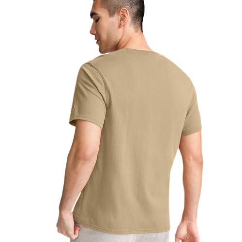 Champion Men's Classic T-Shirt, C Logo (Big & Tall), Western Khaki, Medium2