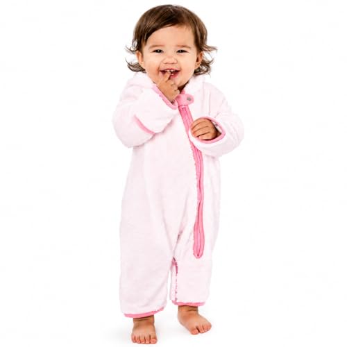 Image of Baby Deedee Bunting Teddy, Sherpa Hooded Teddy Ears Diaper Zip