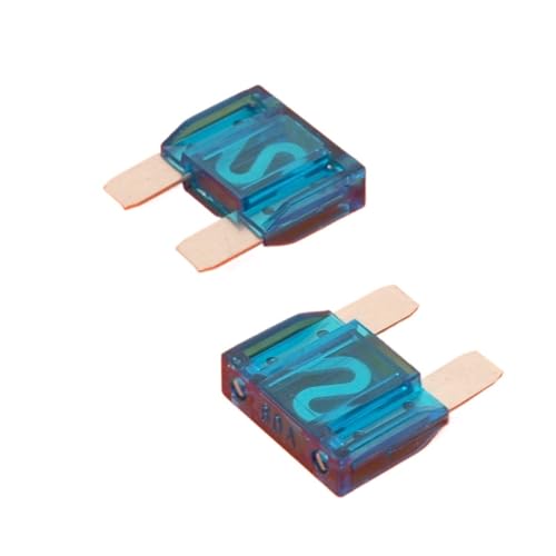 Fusible à lame bleu 60 A 2 pièces auto moto ampli boîtier de distribution électrique