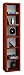 Produktbild VCM Regal DVD CD Rack Möbel Aufbewahrung Holzregal Standregal Möbel Anbauprogramm Kirschbaum 92 x 21 x 20 cm "Elementa"