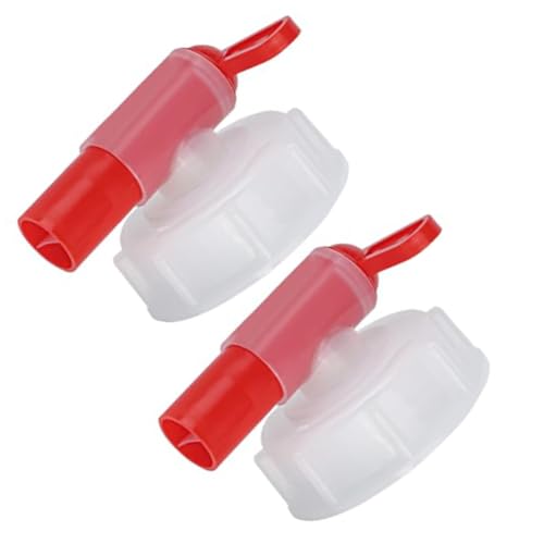 ZYNCUE Lot de 2 robinets de sortie DN61 de 15 à 60 L, robinet doseur avec couvercle à vis, distributeur de liquide en plastique