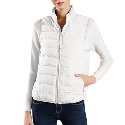 Gilet femme sans manches tempérament chaud veste zippée chic et confortable