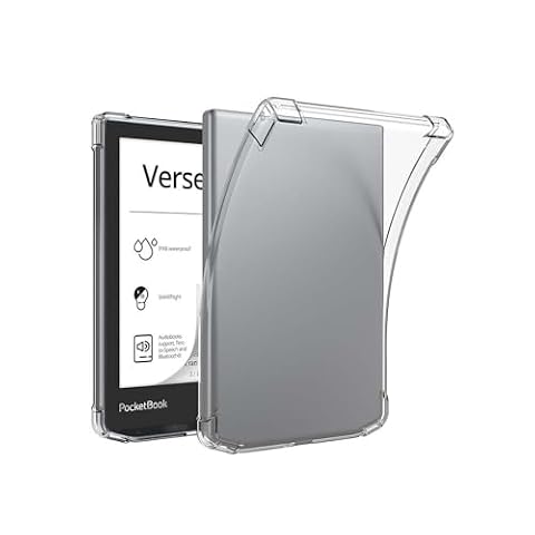 QJONSIU Etui dla Pocketbook Verse Lite/Verse Pro, Shockproof Ultracienkie Miękkie TPU Ochronne Etui, Clear Case-Transparentny