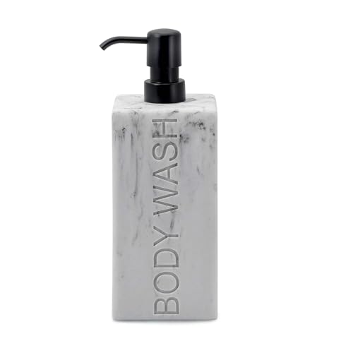 Indecor Home Rectangular Resin Dispenser Premium Bathroom Shampoo Conditioner Body