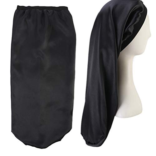 EXCEART 3 PeÃ§as de Touca de Dormir de Cabelo Comprido Capuz de Cetim Capa de Cabelo de Quimioterapi