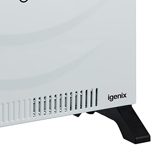 Igenix IG5250 Portable Electric Low Energy Convector Heater with Adjustable Thermostat and 24 Hour Timer, Freestanding, Ideal for Home or Office, 2000 W, White - Image 6
