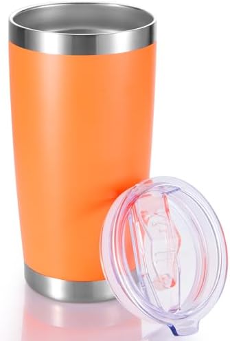 20 oz Tumbler Stainless Steel Tumblers with Lid Double Wall Vacuu...