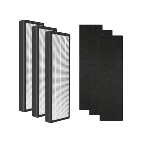 True HEPA Filter B Replacement Compatible with GermGuardian Air Purifier FLT4825 AC4825 AC4300 AC4800 AC4900 AC4850 AP2200CA BXAP148, 3 Packs