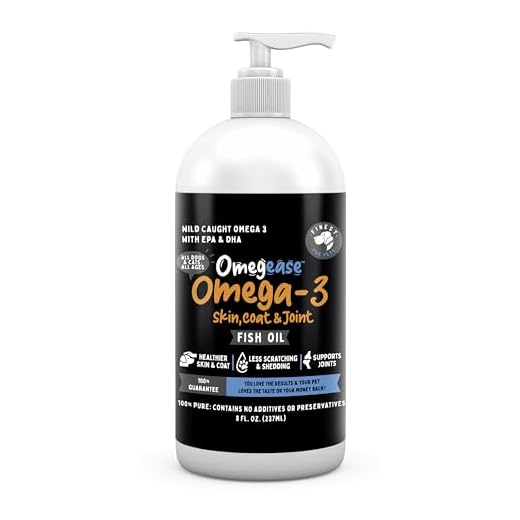 100% Pure Omega 3, 6 & 9 Fish Oil for Dogs and Cats. Supports Skin & Coat Condition, Joint Function, Immune, Brain & Heart Health. All Natural EPA + DHA Fatty Acids. Pet Liquid Food Supplement 8 oz