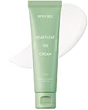 Dewytree Heartleaf 100 Cream, Vegan Soothing & Moisturizing Face Cream with Centella Asiatica & Hyal