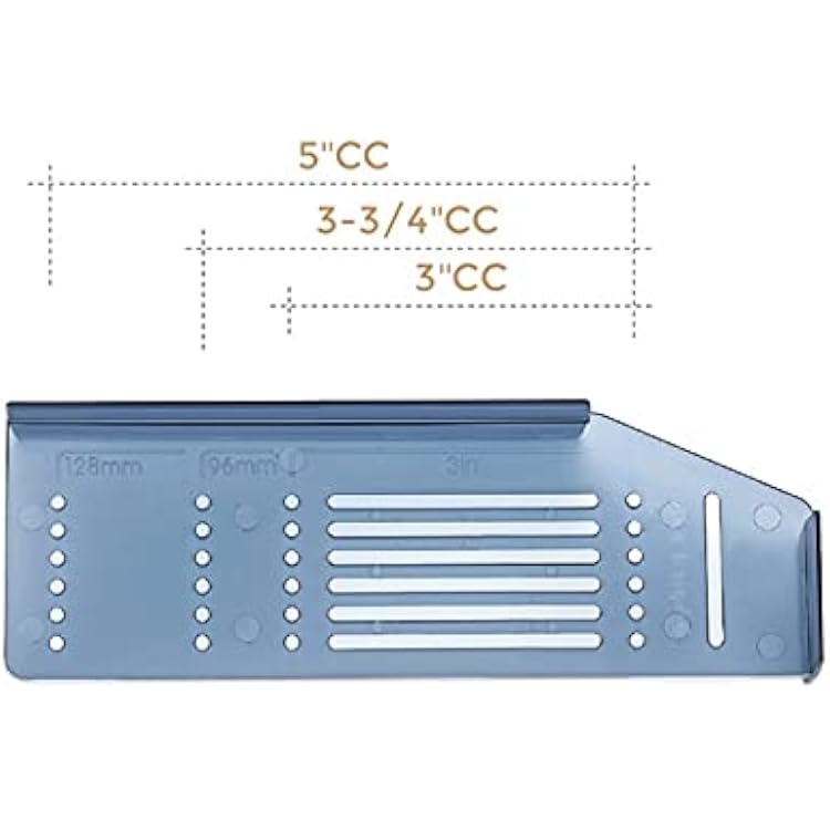 Ravinte Cabinet Door & Drawer Hardware Installation Template Kit Include Drill Bit Mounting Template for Cabinet Knob, Cabinet Pulls