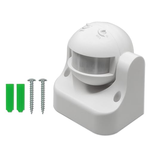 Image of Electronic Spices 300W /1200W Automatic Infrared Motion Sensor Switch | 110-240 AC Passive Infrared (PIR) Technology | with Sensor Light Switch 360 Deg