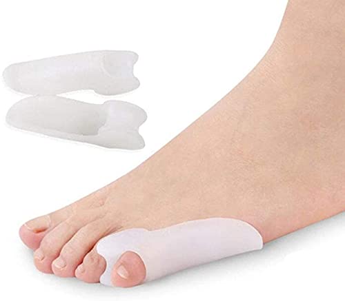 pedimendtm bunionettes Pinky Toe pantalla | dolor de juanetes los dedos de los pies de Gel de silicona cojín | Bunion guardias con separador de dedos | Tailor 's juanete Corrector | Unisex | Foot Care