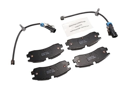 GM Genuine Parts 171-0980 (19213362) Rear Disc Brake Pad Set with Wear Sensor