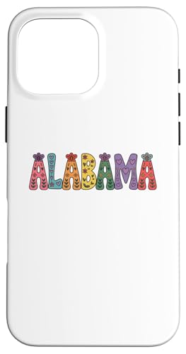 Alabama floral design for women and girls, cute Alabama �X�}�z�P�[�X iPhone 16 Pro Max �p