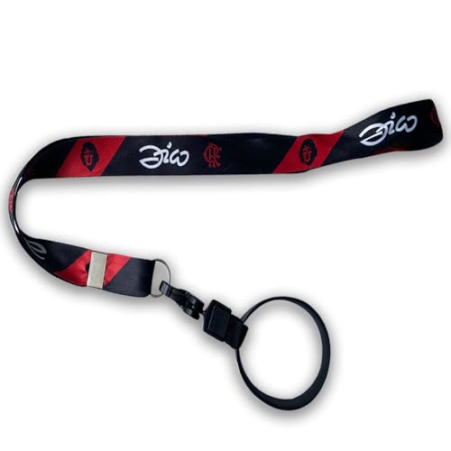 Kit Copo e Cordão do Flamengo Oficial Zico - Plástico 550ml