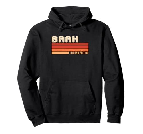BAAH Name Personalized Idea Men Retro Vintage BAAH Pullover Hoodie