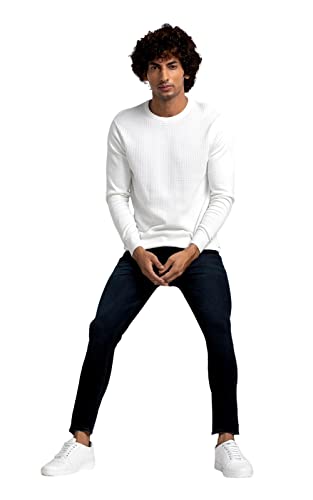 Image of Spykar Men's Mid Rise Kano Slim Fit Mid-Rise Jeans (Ankle Length)