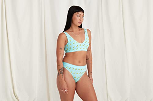 Meundies – Women’s Stretch Cotton Mid Rise Thong - Comfortable Panties –Amazon Exclusive Fabric #TOP7