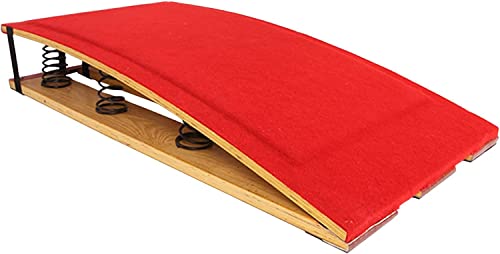 Katzowen Vault Gymnastics Springboard with 9 Springs & Padded Carpet, Competition Standard Spring Board for Heavy Duty Adults Gymnast
