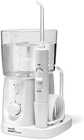 Waterpik Nano Plus Water Flosser For Teeth, Portable Electric Power, Compact For Travel and Home, 4 Flossing Tips, ADA Accepted, White WP-320
