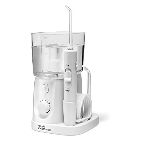 Waterpik Nano Plus Water Flosser For Teeth, Portable Electric Power, Compact For Travel and Home, 4 Flossing Tips, ADA Accepted, White WP-320 Cover