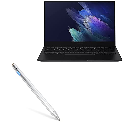 BoxWave Stylus Pen for Samsung Galaxy Book Pro 360 (15.6 in) (Stylus Pen AccuPoint Active Stylus, Electronic Stylus with Ultra Fine Tip - Metallic Silver