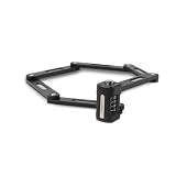 Kwikset 3 ft High Security Combination Folding Bicycle Lock, Hardened Steel Links, Outdoor Bike Security, 1 Pack, Black