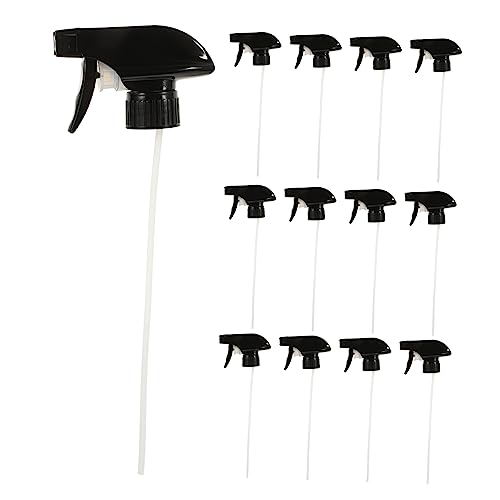 JOINPAYA Boquillas Pulverizadoras De Repuesto Negras 28-410 Para Botellas Spray 12 Unidades Uso Doméstico y Jardinería Pulverizador Plástico Resistente Ácido y Alcalino