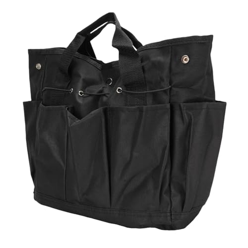 TIKATARER Garden Tool Organizer, Portable Large Tool Bag with Multiple External Pockets Anti Tear Oxford Fabric Material Water Proof Hand Carry Design, for Outdoor Garden Lawn (Black) - Image 4