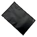 200 Pieces 3.15x4.72 inch Black Mylar Bags for Sample Shampoo Toiletries Travel Packets Food Storage Bags Matte Foil Flat Heat Vacuum Seal Aluminum Pouch for Candy Coffee Packing