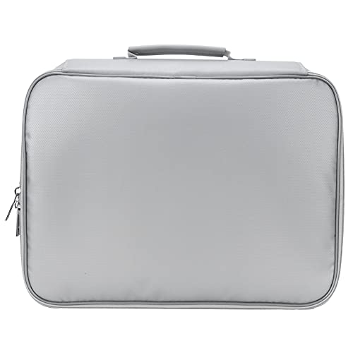 Sac de documents ignifuge et étanche argenté avec serrure pour bureau