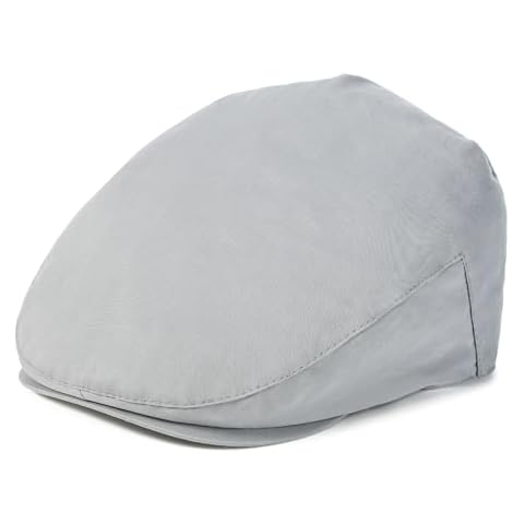JANGOUL Toddler Boy Newsboy Hat Kids Cotton Golf Outfit Cap (Light Grey, 12-24 Months) Cover
