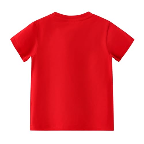 Image of AMIYAN Toddler T Shirts Boys Girls Basic Tee Summer Cotton T-Shirts Crewneck Short Sleeve Shirts for Kids 2-7Y