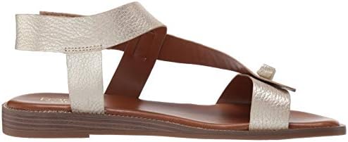 Franco Sarto Womens Glenni Ankle Strap Flat Sandals, Gold, 9 | Image 5