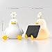 KinYiLO Cute Duck Night Light for Baby, Kids, Toddler, Ambient Nursery Nightlight, Soothing Lamp 3 Level Dimmable, Sleeping Accompanion for Bedroom Bedside, Rechargeable Battery, 30 Min Timer Off