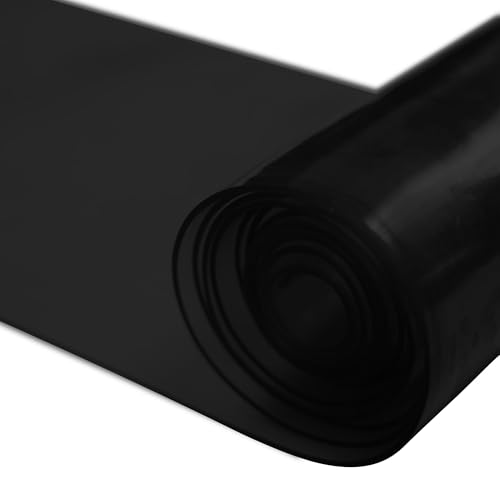Image of 4x7' Black PVC Curtains Strips Kit - 48 inch Width x 84 inch Height Opaque PVC Curtains, Heavy Duty, Waterproof, Insulation for Warehouse, Freezer, Garage AP1173