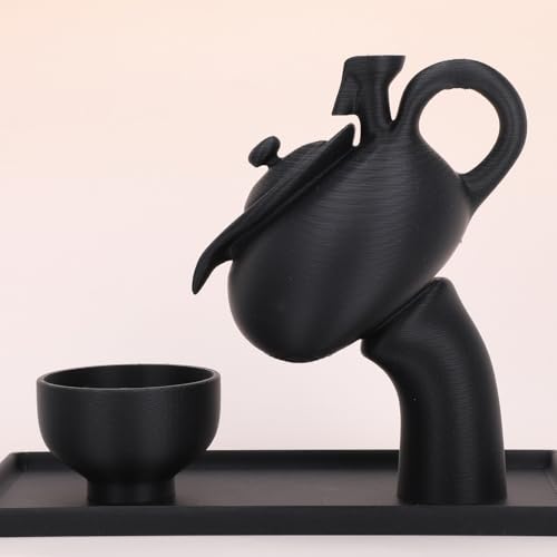 Image of 3DHoJor Matte PLA Filament 1.75mm, Upgrade Matte 3D Printer PLA Filament, 1KG Cardboard Spool 3D Printing Filament for 3D Printers(Matte Black)