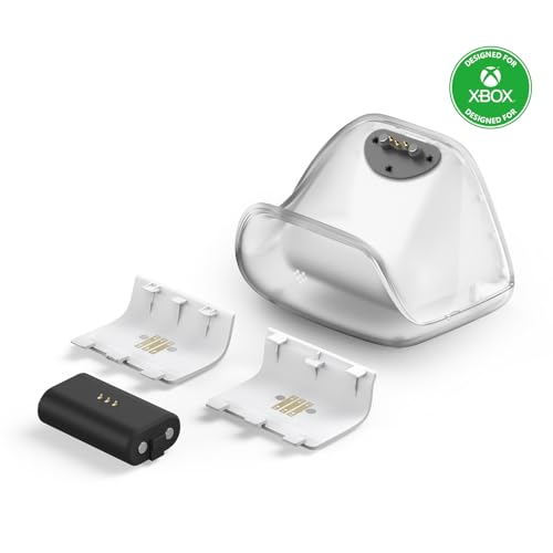 Image of 8BitDo Charging Dock for Xbox Wireless Controllers - White | Officially Licensed, Magnetic Secure Charging and Light Adjustment for Xbox Series X|S and Xbox One Controller