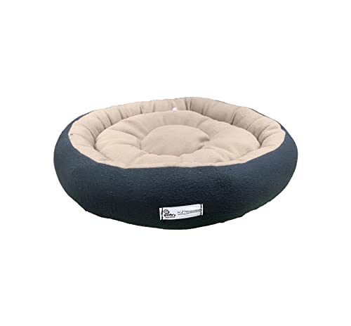 Image of Premium Small Size Dog Bed for Small Dogs and Puppies Anti Skid Bottom Washable Orthopedic Dog /cat Beds Cream /Black