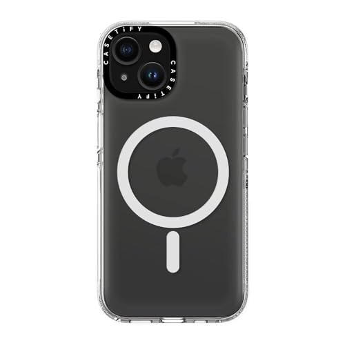 CASETiFY クリア MagSafe対応 iPhone 15 ケース [黄ばみにくい素材 / 2mからの落下試験をクリア / MagSafe に対応] - クリア