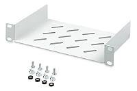 DIGITUS Fachboden - 1HE - 10-Zoll (254 mm) - Für Netzwerk-Schrank - 150 mm Tief - Perforiertes Stahl-Blech - Grau – Ansicht 5