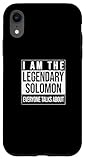 Fácil instalación Soy la Camisa legendaria, Idea de Regalo para Salomón Carcasa para iPhone XR