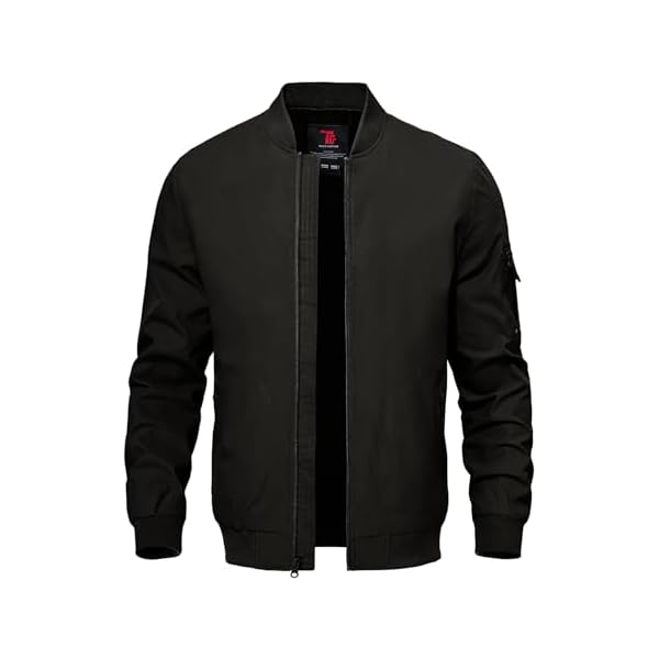 TBMPOY Men's Lightweight Bomber Jackets Light Track Jackets Casual Summer Windbreaker Outdoor Golf Fashion Coat for Men