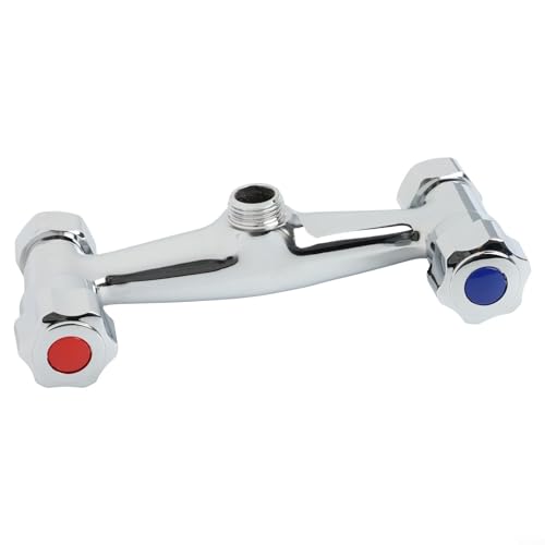 Grifo de ducha funcional montado en la pared con doble interruptor para control de agua fría y caliente (A)