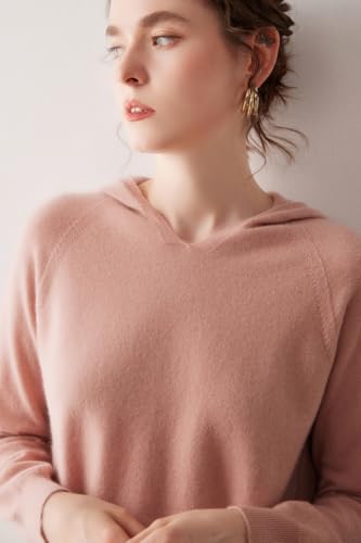 2025 Style Cashmere Hoodie，Pure-Color Small V-Neck Elegant Sweater，Suitable For Students Studying at Home3